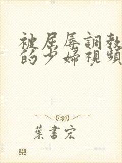 被屈辱调教沉沦的少妇视频