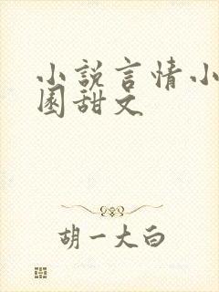 小说言情小说校园甜文