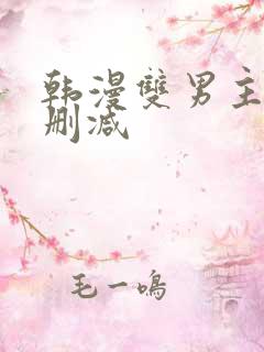 韩漫双男主车无删减