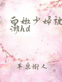 白嫩少妇被弄高潮hd