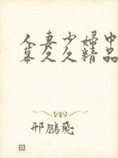 人妻少妇中文字幕久久精品