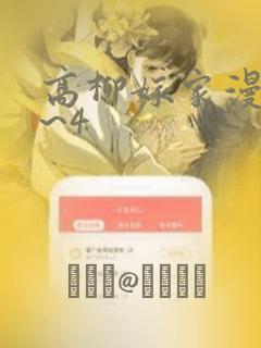 高柳嫁家漫画1~4：结局+番外