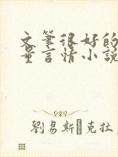 文笔很好的高质量言情小说