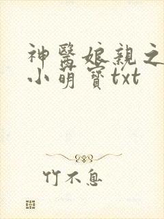 神医娘亲之腹黑小萌宝txt