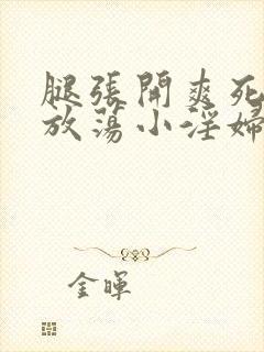 腿张开爽死你个放荡小淫妇