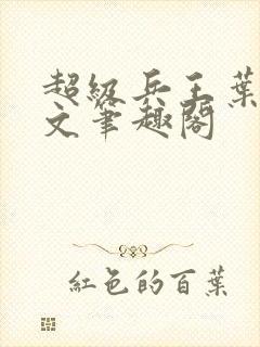 超级兵王叶谦全文笔趣阁