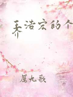 王浩宏的个人简介