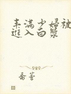 丰满少妇被猛烈进入白浆