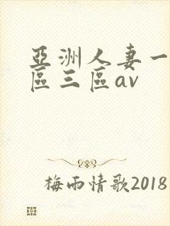 亚洲人妻一区二区三区av