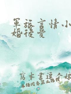 军旅言情小说先婚后爱