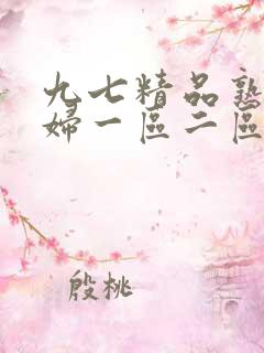 九七精品熟女少妇一区二区三区