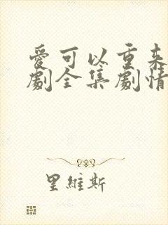 爱可以重来电视剧全集剧情介绍