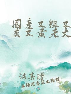 国产又粗又猛又爽又黄老大爷一级