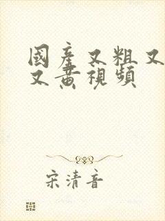 国产又粗又猛爽又黄视频