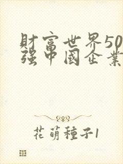 财富世界500强中国企业