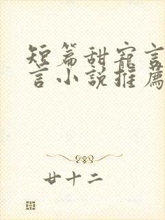 短篇甜宠言情现言小说推荐