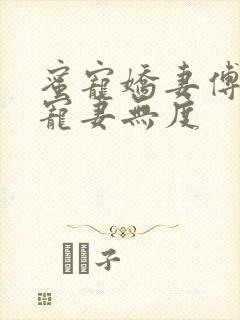 蜜宠娇妻傅先生宠妻无度