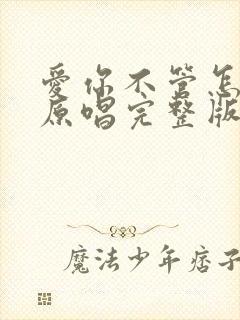 爱你不管怎么样原唱完整版