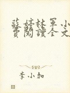 苏婷林军小说免费阅读全文无弹窗