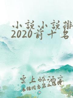 小说小说排行榜2020前十名