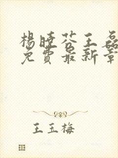 杨晓芬王磊小说免费最新章节更新时间