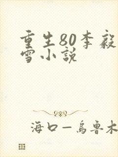重生80李毅唐雪小说