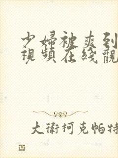 少妇被爽到呻吟视频在线观看