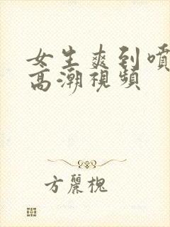 女生爽到喷水的高潮视频