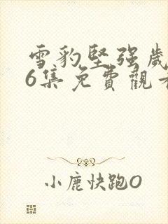 雪豹坚强岁月46集免费观看