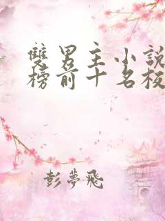 双男主小说排行榜前十名校园文