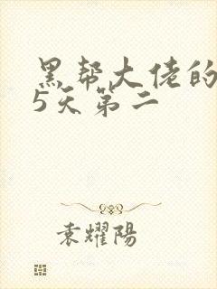 黑帮大佬的365天第二