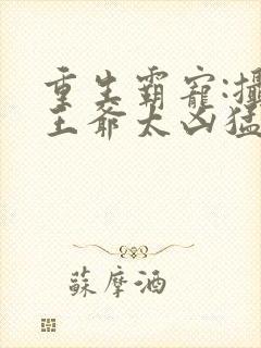 重生霸宠:摄政王爷太凶猛