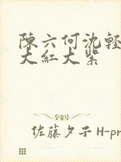 陈六何沈轻舞 大红大紫