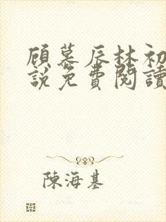 顾慕辰林初荔小说免费阅读最新章节