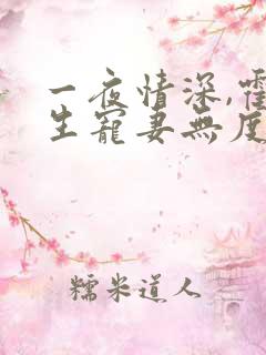 一夜情深,霍先生宠妻无度小说全部章节