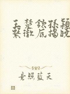 王楚钦孙颖莎关系彻底揭晓