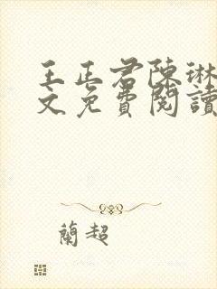 王正君陈琳洁全文免费阅读最新章节