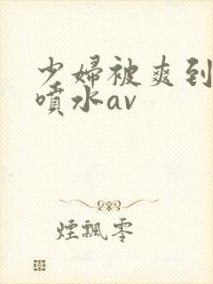 少妇被爽到高潮喷水av