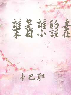 谁是谁的妻豺狼末日小说在线阅读