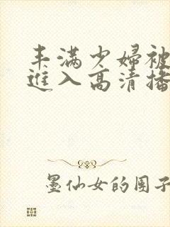 丰满少妇被猛烈进入高清播放在线观看