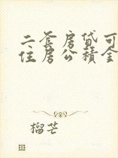 二套房贷可以用住房公积金贷款吗