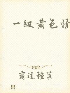 一级黄色情人片