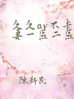 久久av不卡人妻一区二区三区