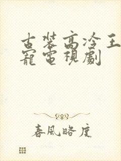 古装高冷王爷甜宠电视剧