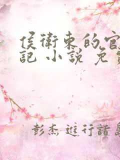 侯卫东的官场笔记 小说 免费