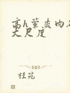 高h荤爽肉欲文大尺度