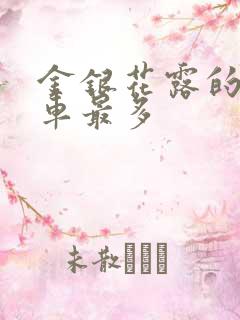 金银花露的哪个车最多