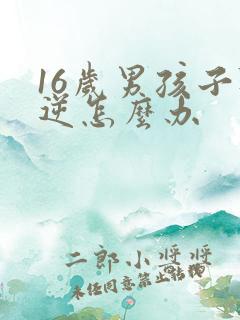 16岁男孩子叛逆怎么办