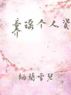 童瑶个人资料简介