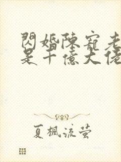 闪婚陈宠老公竟是千亿大佬